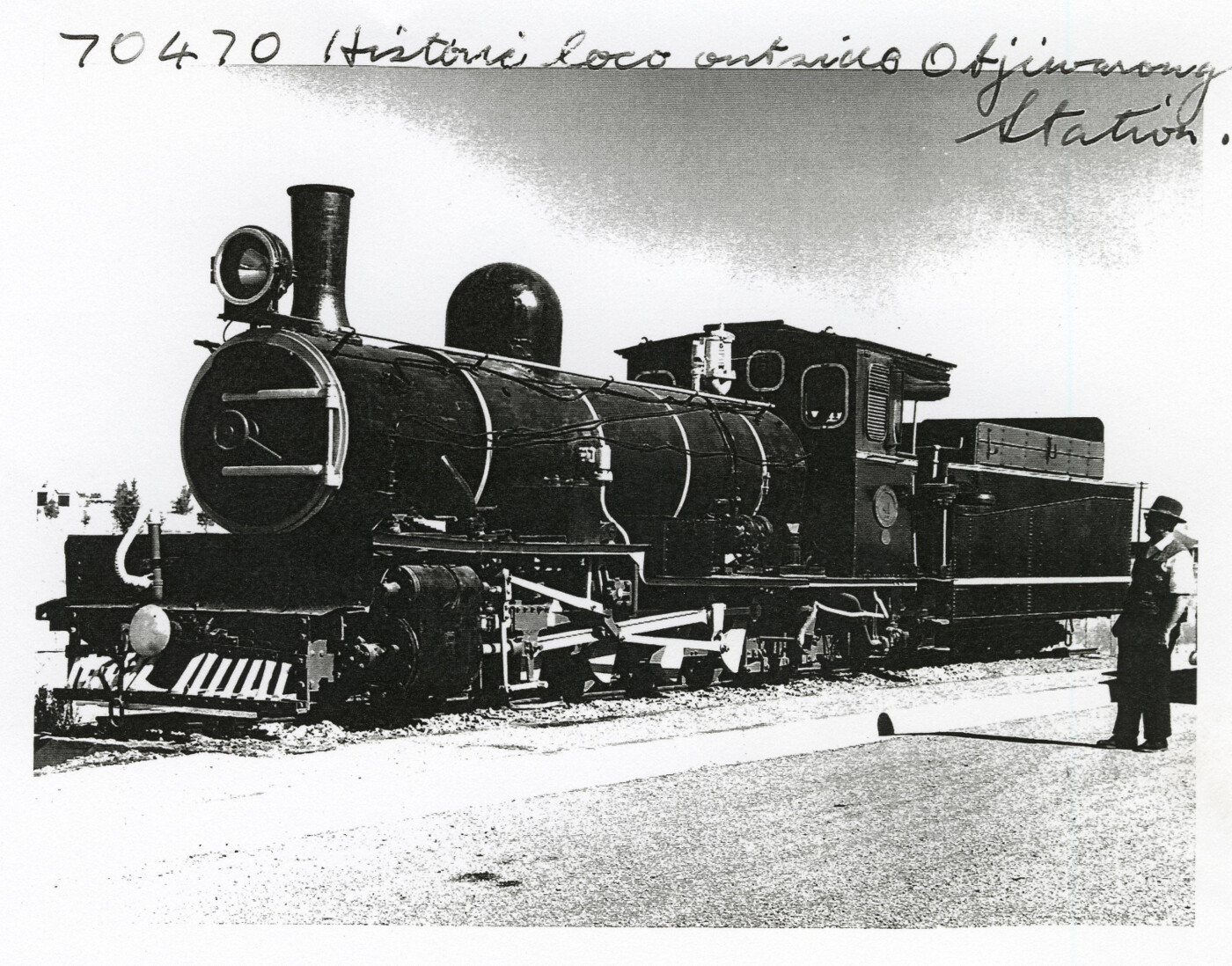 Otjiwarongo, South-West Africa, 1961. SAR Class Locomotive On Plinth ...