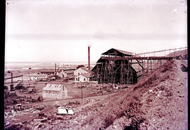 "Kimberley district. Building at mine shaft."