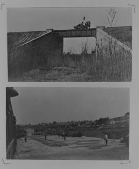 Page 01 (top). 1912. Trolley on Thor Spruit bridge with 30 foot deck. Page 16 (bottom). 1912. Ope...