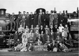 Worcester, 1943. Locomotive staff. (Donated by Mr G Anderson, Worcester)