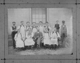 Cape Town, 1895. Staff of the Salt River trimming shop.