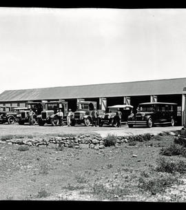 Hermanus, 1925. Road Motor Transport vehicles, including motor cars and combination bus and truck.