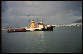 Cape Town, 1967. SAR tug 'Danie Hugo' in Table Bay Harbour.