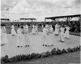 Standerton, 26 March 1947. Volkspele (traditional dancing) in stadium