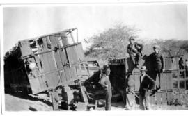 South-West Africa, before 1930. Breakdown on narrow gauge line.
