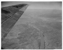May 1946. Trip to Cape Town with SAA Douglas DC-4 ZS-AUA 'Tafelberg', view from aircraft over lar...