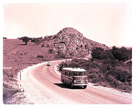Johannesburg, 1961. SAR Chevrolet motor coach bus No MT6917 near Roodepoort.