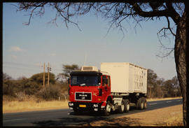 
SAR MAN road truck near the Limpopo River.
