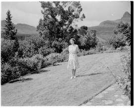 Royal Natal National Park, Drakensberg, 14 to 16 March 1947. Princess Elizabeth in Royal Natal Na...