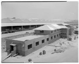 Johannesburg, circa 1950. Building construction at Kaserne.