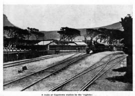 Cape Town, 1883. Station yard.