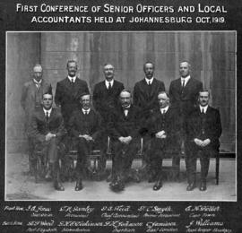 Johannesburg, October 1919. First conference of senior officers and local accountants.