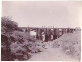 Circa 1900. Anglo-Boer War. Doorn Spruit temporary bridge No 1.