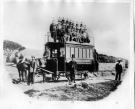 Cape Town. First horse-drawn tram to Green Point and Sea Point.