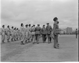Johannesburg, September 1940. Review of Tank Corps by Colonel Watermeyer.