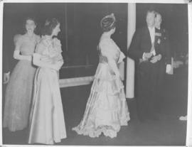 Cape Town, 24 April 1947. Royal family arriving for state banquet at city hall with mayor in attt...
