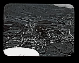 Aerial view of small town - Stellenbosch?