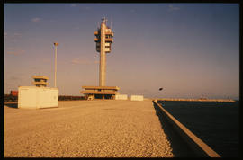 Port Elizabeth, October 1983. Control tower in Port Elizabeth Harbour. [T Robberts]