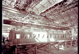 Johannesburg, 1934. SAR Type E-12 coach construction in Germiston workshop.