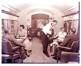 "1952. Blue Train lounge car."