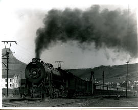 Cape Town. Union Express leaving railway station.