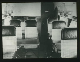 Interior of Armstrong Whitworth AW.15 Atalanta aircraft, four engines, 1360 hp, speed 100 mph.