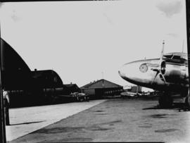 Johannesburg, circa 1941. SAA Lockheed Lodestars parked outside hangars at Rand Airport. Probably...
