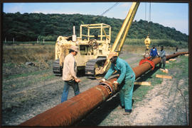 Pipeline being laid.