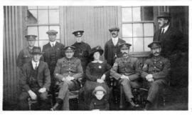 Cape Town, 1914-1918. Permit office staff.