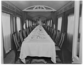 
Royal Train dining car 'Orange' - refitted from Blue Train A-33/AA-34 No 230/295.
