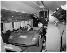 Johannesburg, October 1962. Jan Smuts Airport. Louis Douglas Serrurier, racing driver and racing ...
