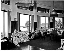 Hermanus, 1955. Hotel lounge.