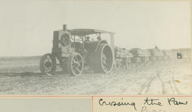 Brandfort district. SAR tractor with trailers of salt bags.