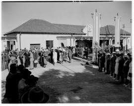 Que Que, Southern Rhodesia, 10 April 1947. Welcoming of the Royal Family.