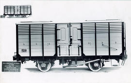 SAR Type IZ-14 cattle wagon, manufactured in Belgium.