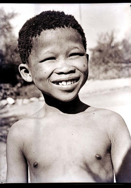 Namibia, 1937. Kalahari Bushmen boy.
