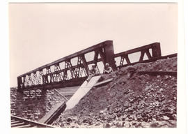 Pretoria, circa 1900. Completed steel bridge at Irene during Anglo-Boer War.