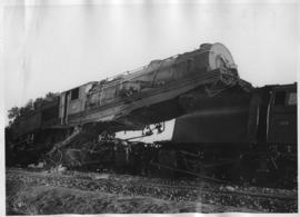 Train accident on the Zeerust line between locomotives No 2431 and 2302.