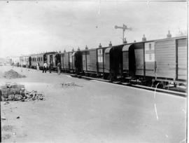 Pretoria, 1900. Hospital train at Irene station.
