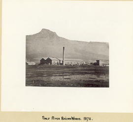 Cape Town, 1872. Railway works at Salt River.
