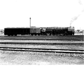 Johannesburg, March 1964. SAR Class 25 condensing locomotive.