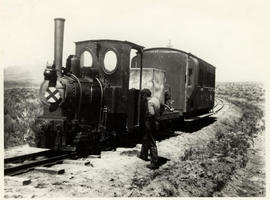 Port Elizabeth district. CGR  locomotive with medical train broken down on the Port Elizabeth - A...
