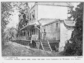 Cape Town, circa 1894. Claremont station. (A Elliott, from SAR Magazine)