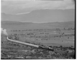 Eastern Cape, 6 March 1947. Leading Class 15AR No 1825 and No 1805 pull the Royal Train on Boesma...