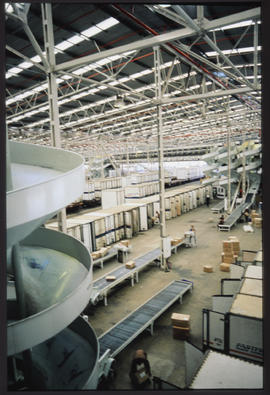 Johannesburg, 1989. Autosort facility at Kaserne. [Sonja Grinbauer]