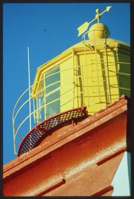 
Close-up of lighthouse.

