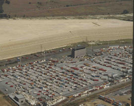 Johannesburg, 1981. Aerial view of the City Deep container depot.