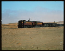 South-West Africa, 1971. Two SAR Class 32-000;s with goods train.