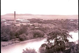 Bloemfontein district. Power station nest to the Modder River at Maselspoort.