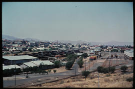 Winshoek, Namibia, 1968. Railway diesel yard.